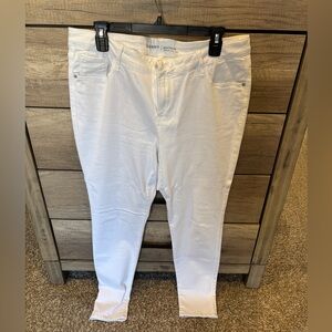 Old Navy Rockstar White Jeans